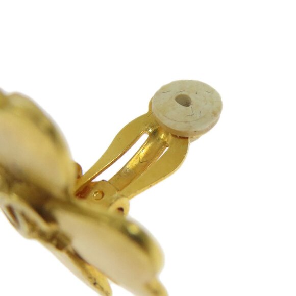 CHANEL Gold Logo Earrings - Picture 7 of 9